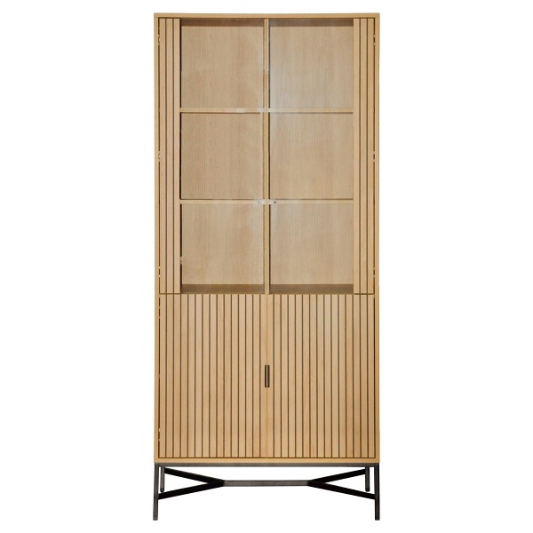 Gablota Jaipur dąb/czarna - ACTONA